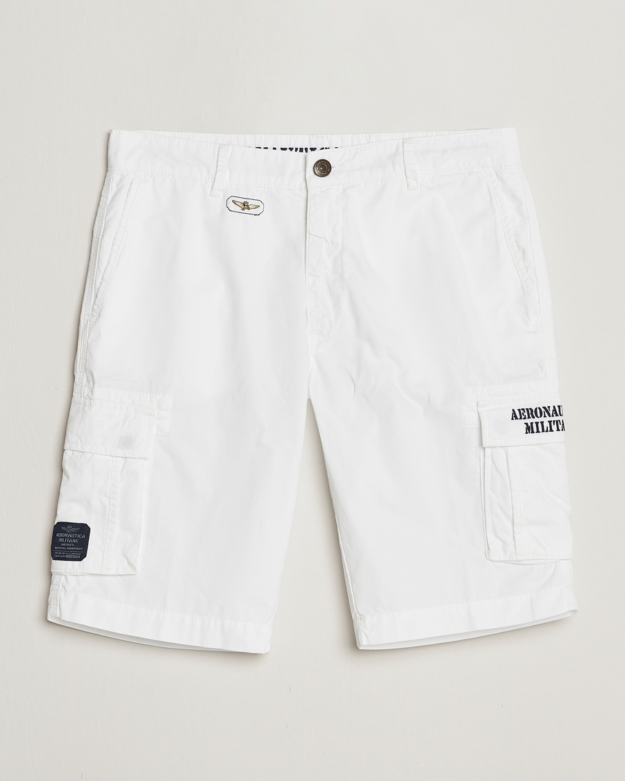 Men | Shorts | Aeronautica Militare | BE066 Cargo Shorts Off White