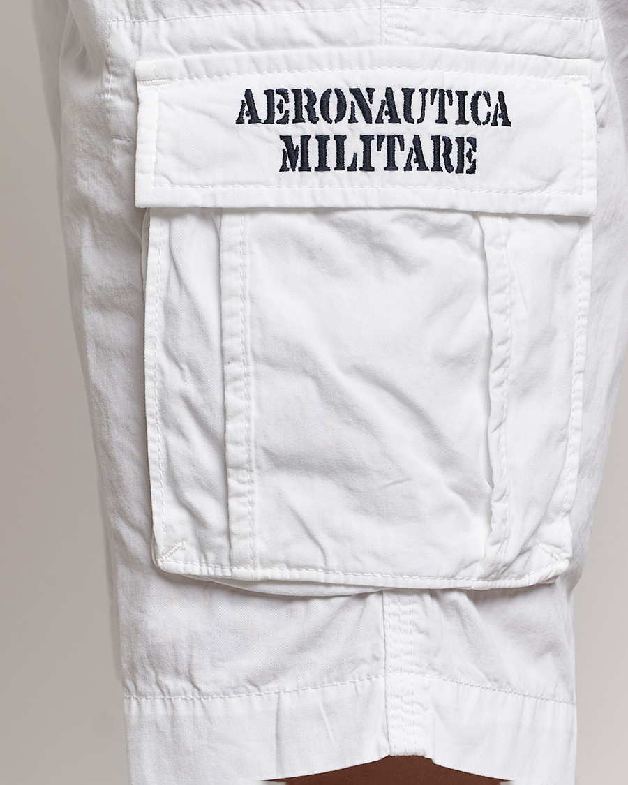 Men | Shorts | Aeronautica Militare | BE066 Cargo Shorts Off White