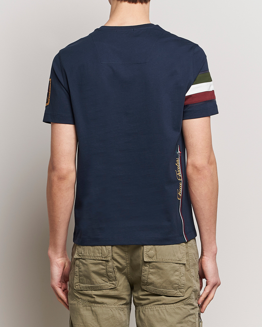 Men | T-Shirts | Aeronautica Militare | Tricolori Crew Neck T-Shirt Navy
