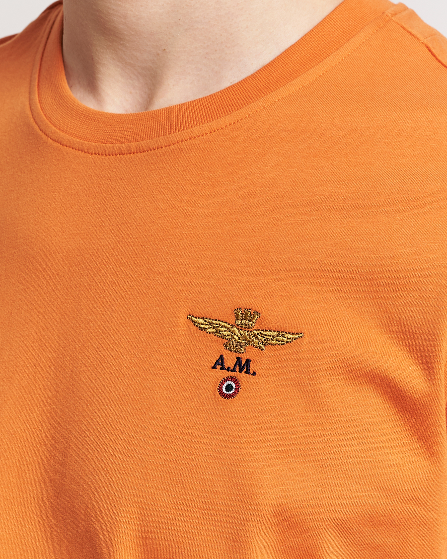 Men | T-Shirts | Aeronautica Militare | TS1580 Crew Neck T-Shirt Carrot Orange