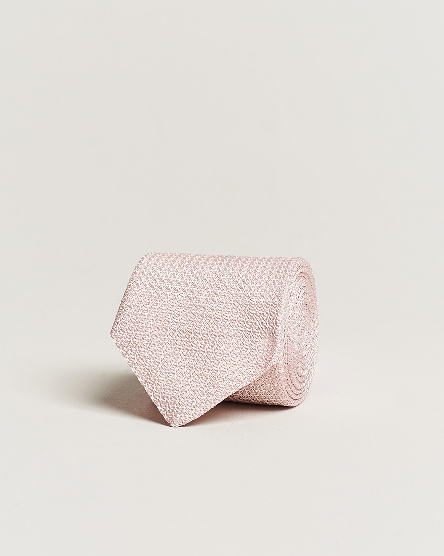 Men | Ties | Amanda Christensen | Silk Grenadine 8 cm Tie Pink