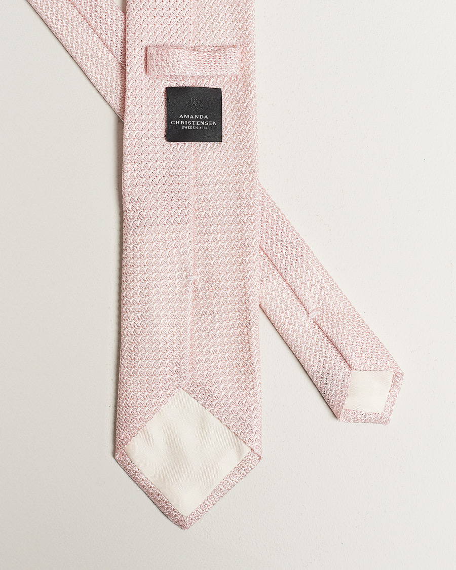 Men | Ties | Amanda Christensen | Silk Grenadine 8 cm Tie Pink