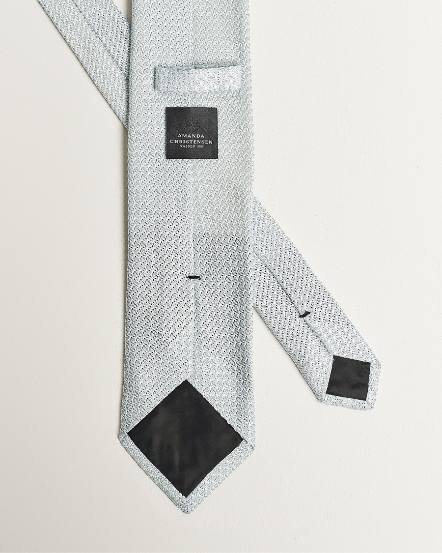 Men | Ties | Amanda Christensen | Silk Grenadine 8 cm Tie Sky Blue