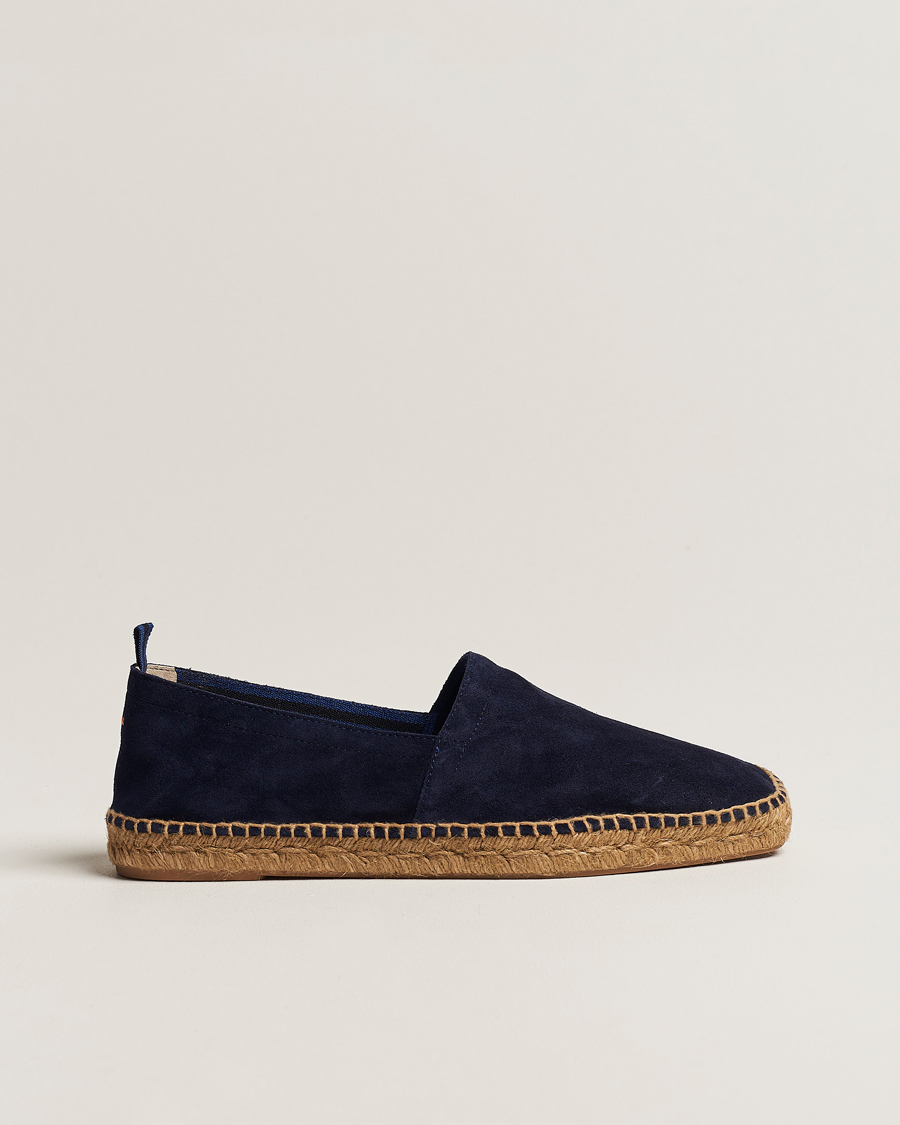 Men | Espadrilles | Castañer | Pablo Casual Suede Espadrilles Azul Oscuro