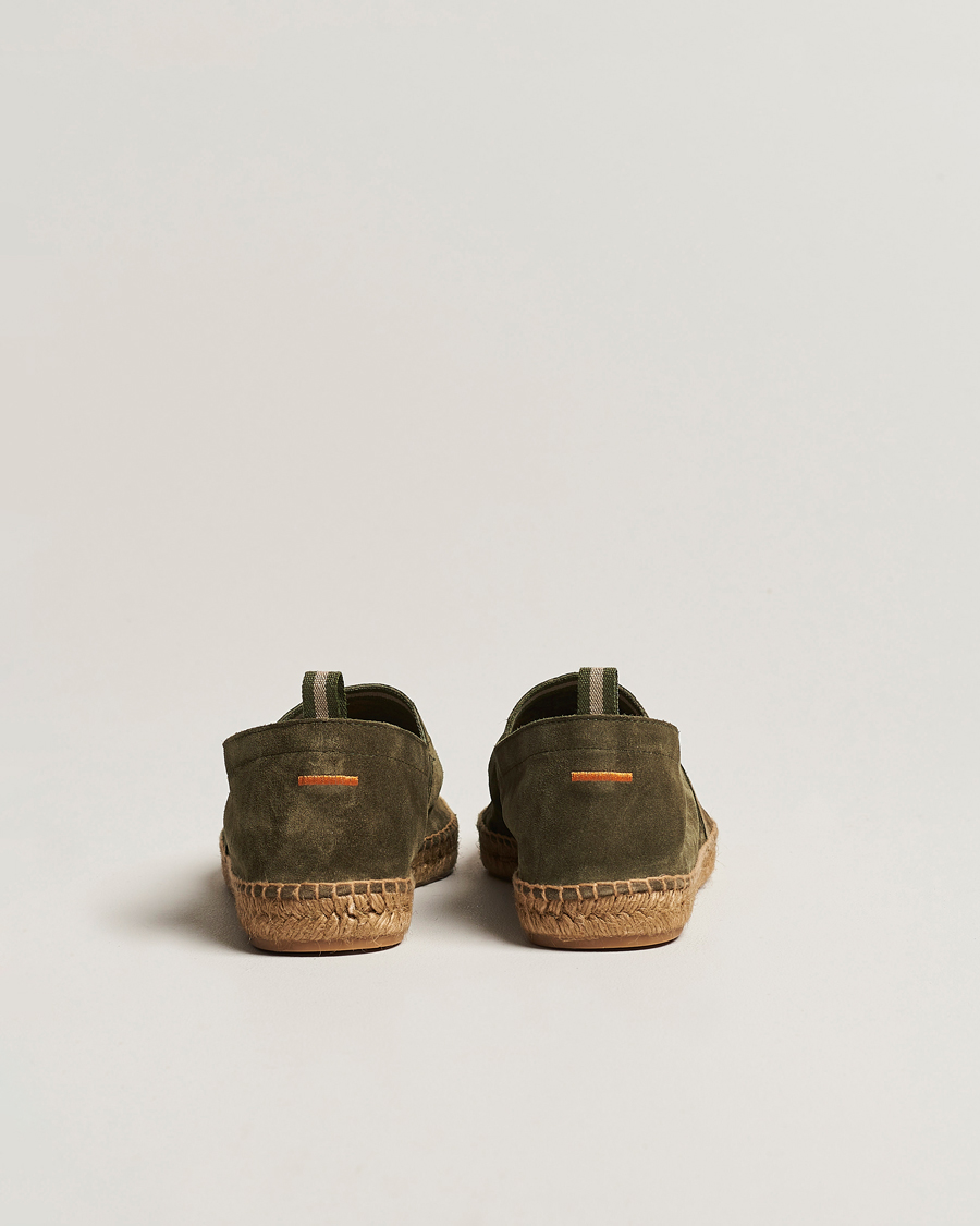 Men | Espadrilles | Castañer | Pablo Casual Suede Espadrilles Verde Bosque