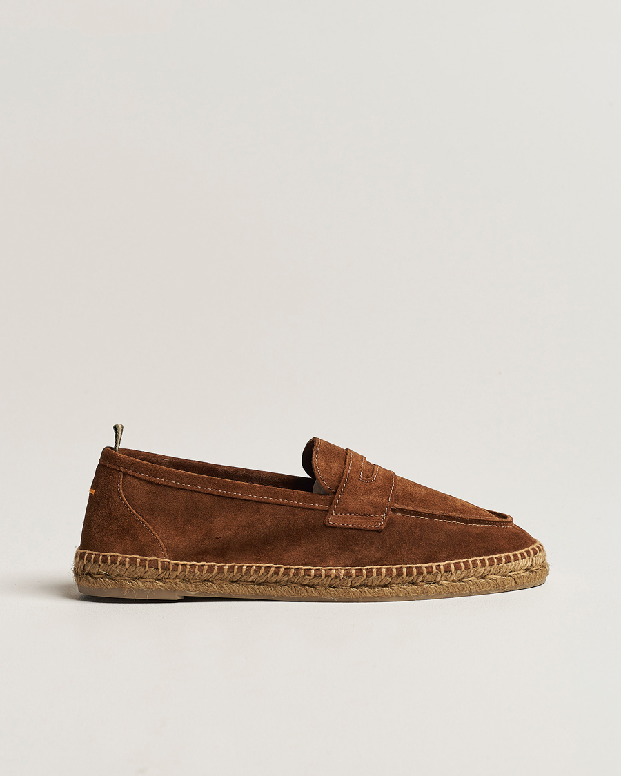 Men | Espadrilles | Castañer | Nacho Casual Suede Loafers Cuero