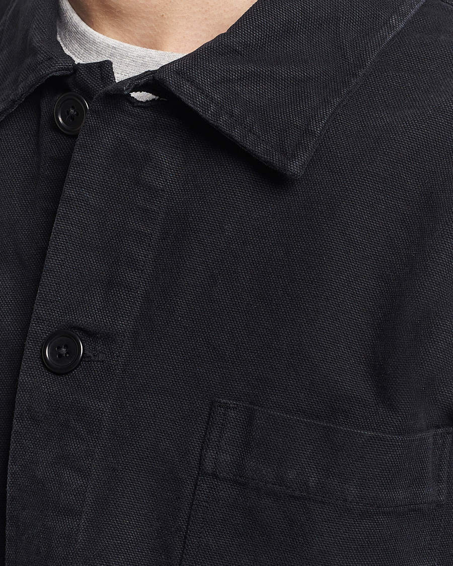 Men | Shirts | Colorful Standard | Organic Workwear Jacket Deep Black
