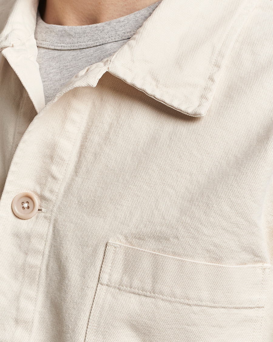 Men | Shirts | Colorful Standard | Organic Workwear Jacket Ivory White