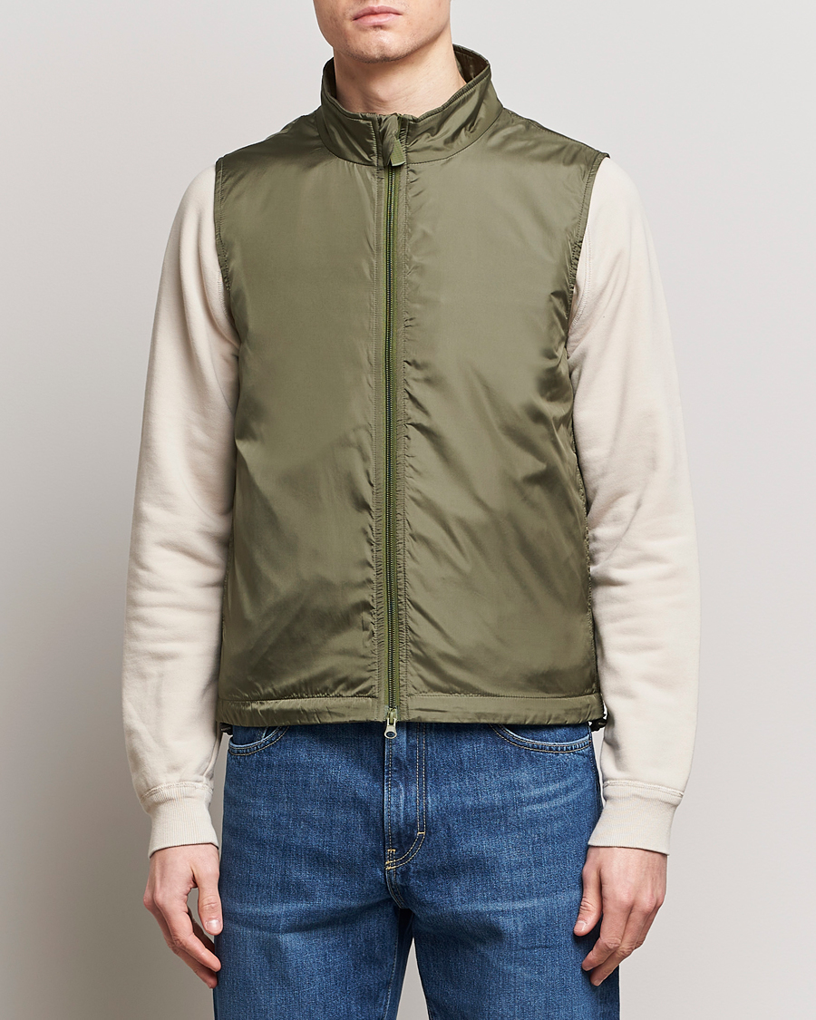 Men | Coats & Jackets | Aspesi | Vernes Nylon Gilet Sage