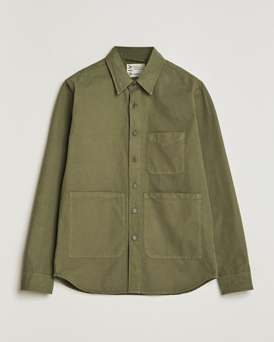 Men | Coats & Jackets | Aspesi | Utility Shirt Jacket Military
