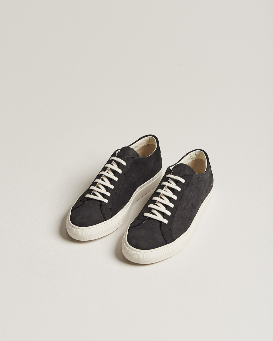 Men | Common Projects Original Achilles Pebbled Nubuck Sneaker Black | Common Projects | Original Achilles Pebbled Nubuck Sneaker Black