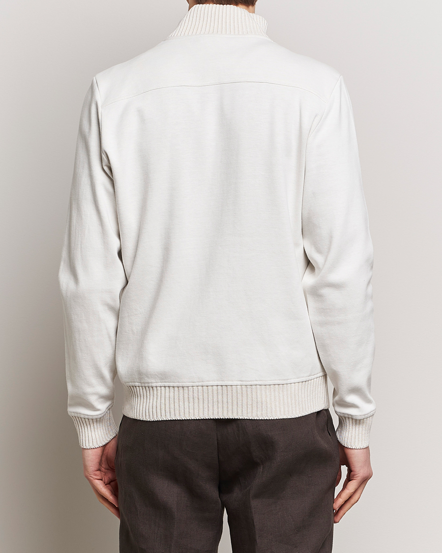 Men | Coats & Jackets | Gran Sasso | Cotton Pocket Bomber Jacket Cream