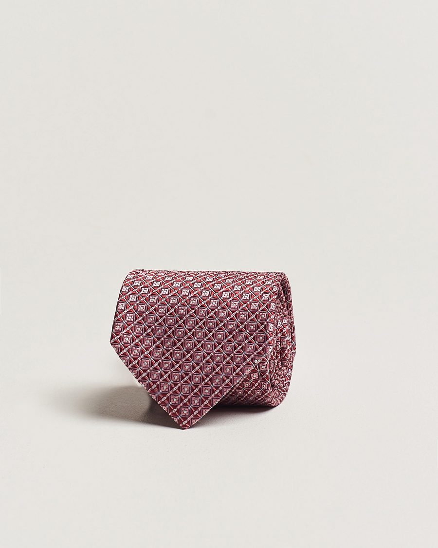 Men | Brioni Structured Silk Tie Dark Red | Brioni | Structured Silk Tie Dark Red