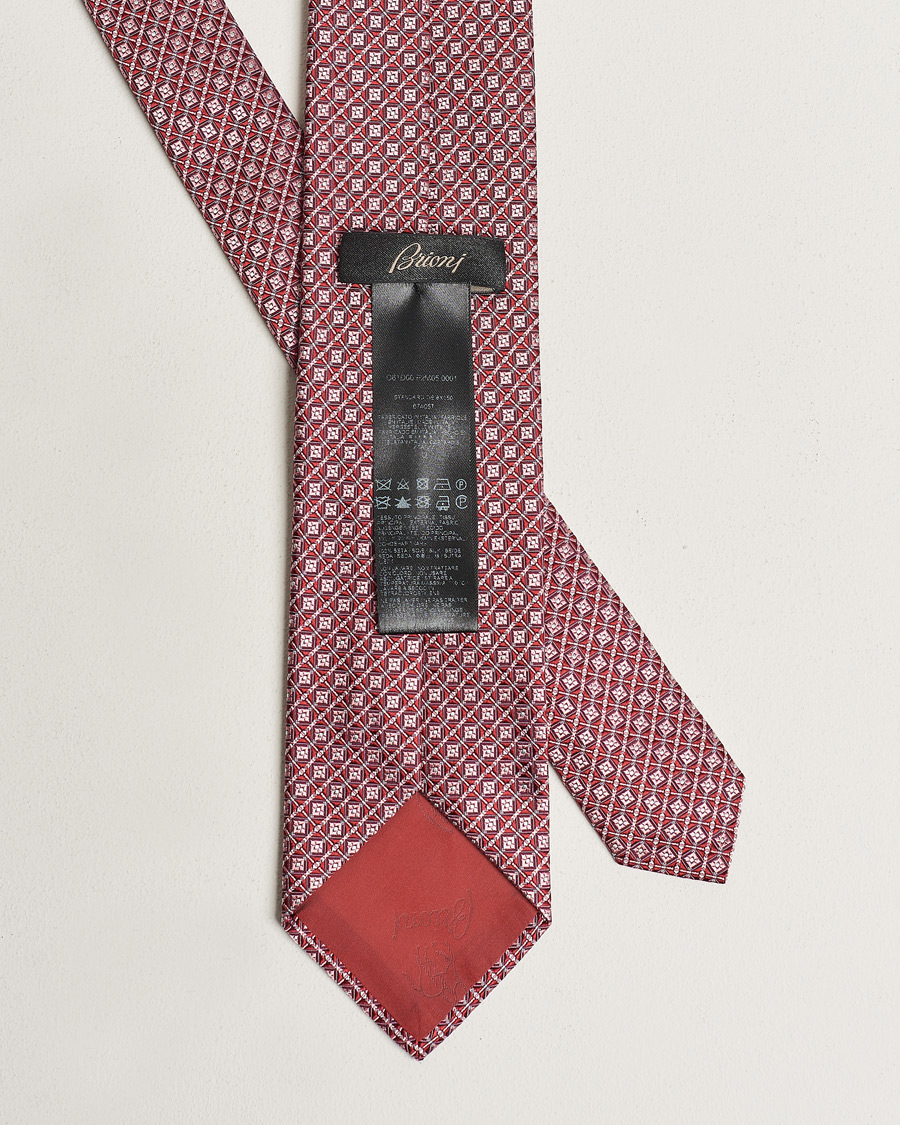 Men | Brioni Structured Silk Tie Dark Red | Brioni | Structured Silk Tie Dark Red