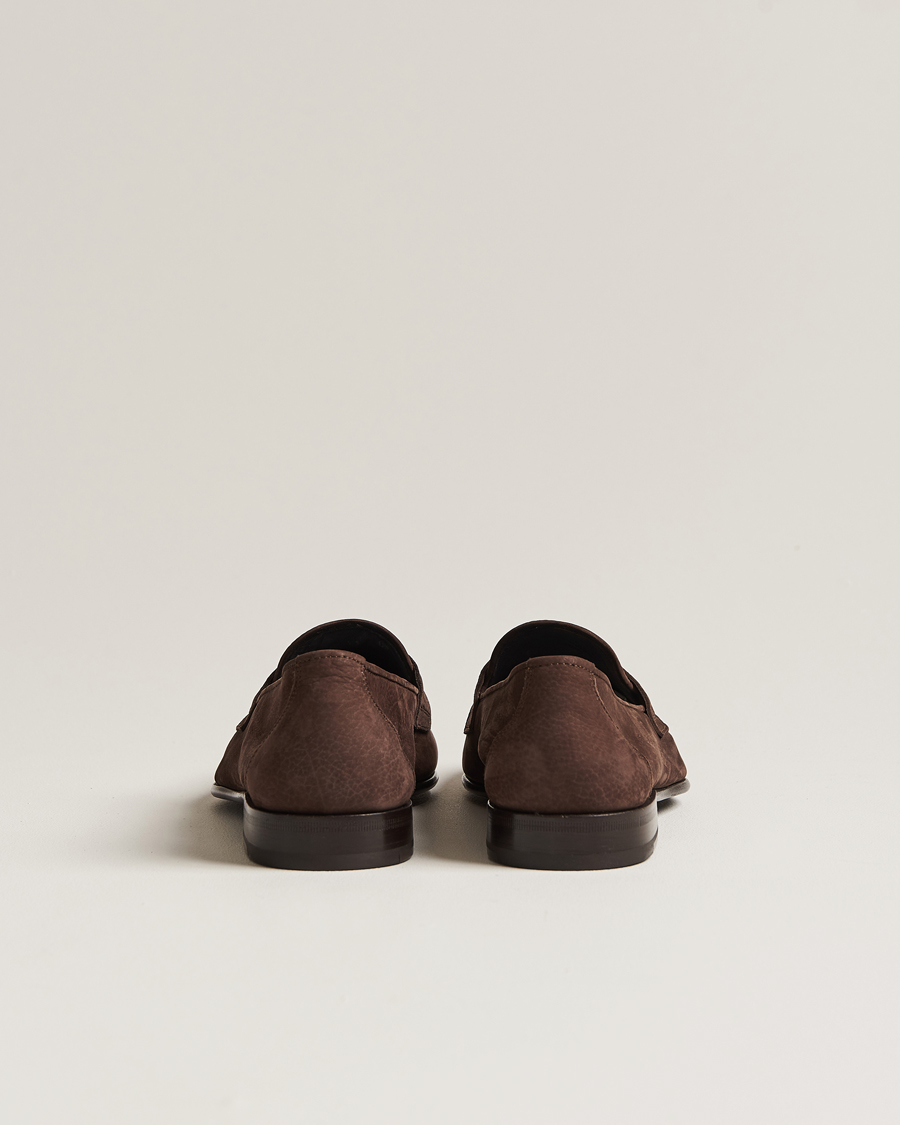 Men | Brioni Penny Loafers Dark Brown Nubuck | Brioni | Penny Loafers Dark Brown Nubuck