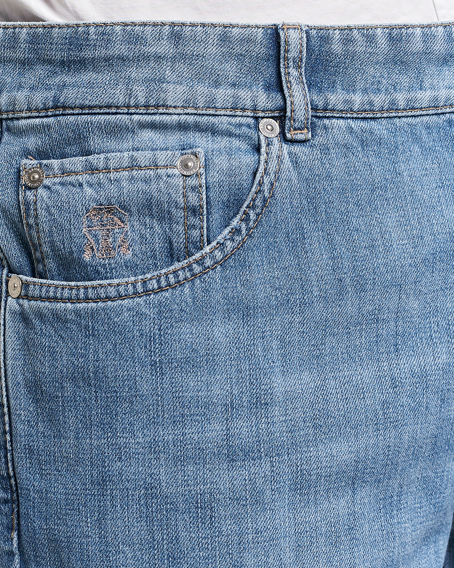 Men | Jeans | Brunello Cucinelli | Traditional Fit Jeans Blue Wash