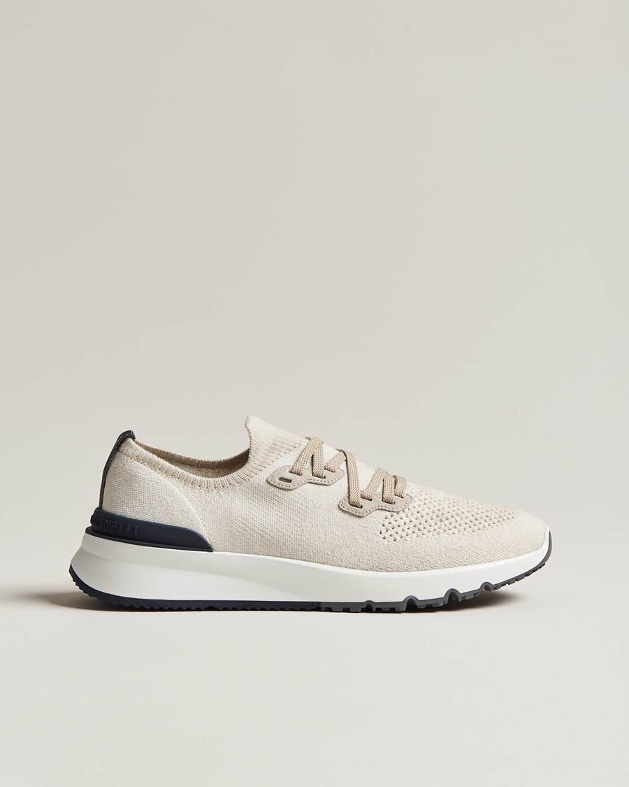 Men | Brunello Cucinelli Mesh Running Sneakers Beige | Brunello Cucinelli | Mesh Running Sneakers Beige