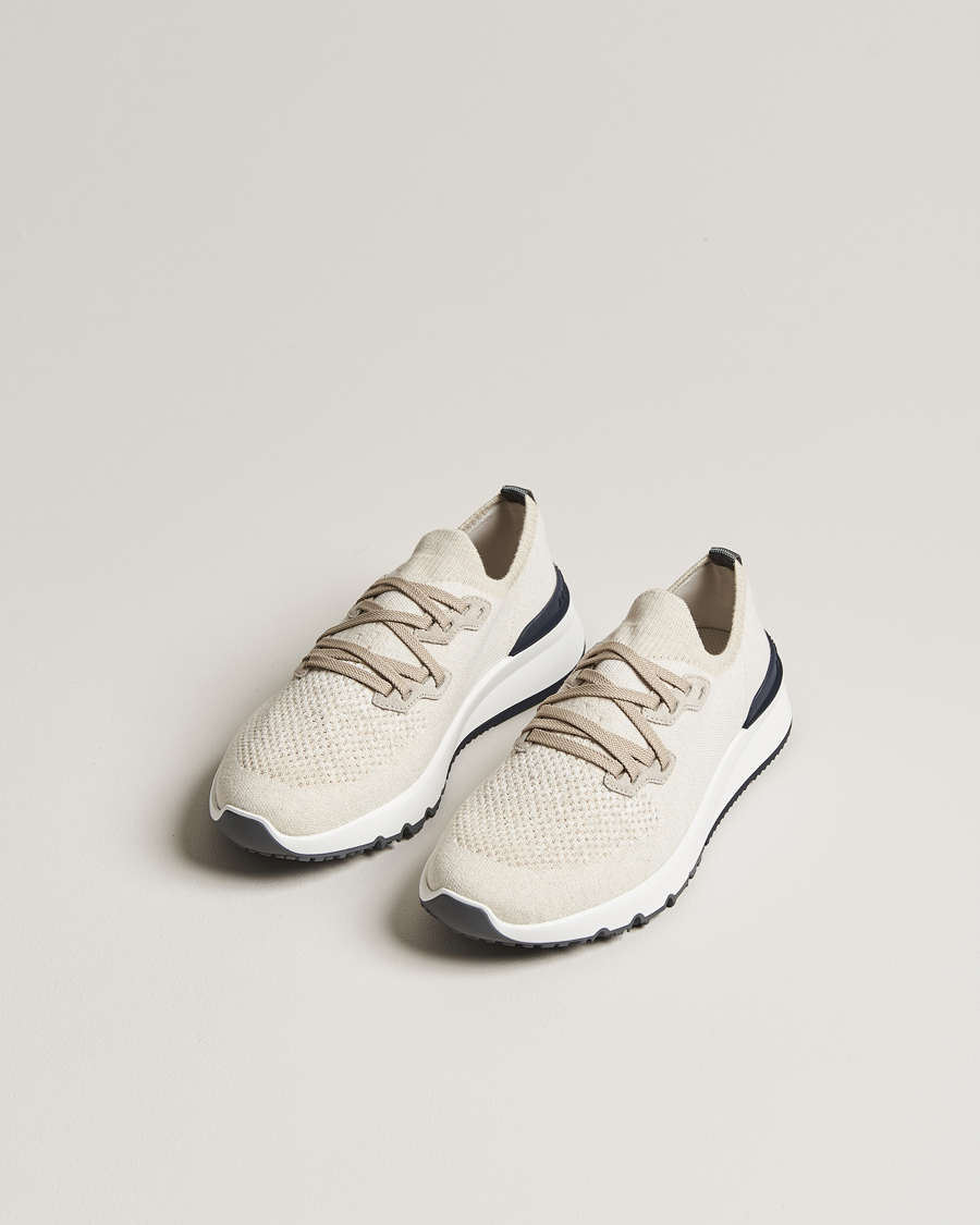 Men | Brunello Cucinelli Mesh Running Sneakers Beige | Brunello Cucinelli | Mesh Running Sneakers Beige