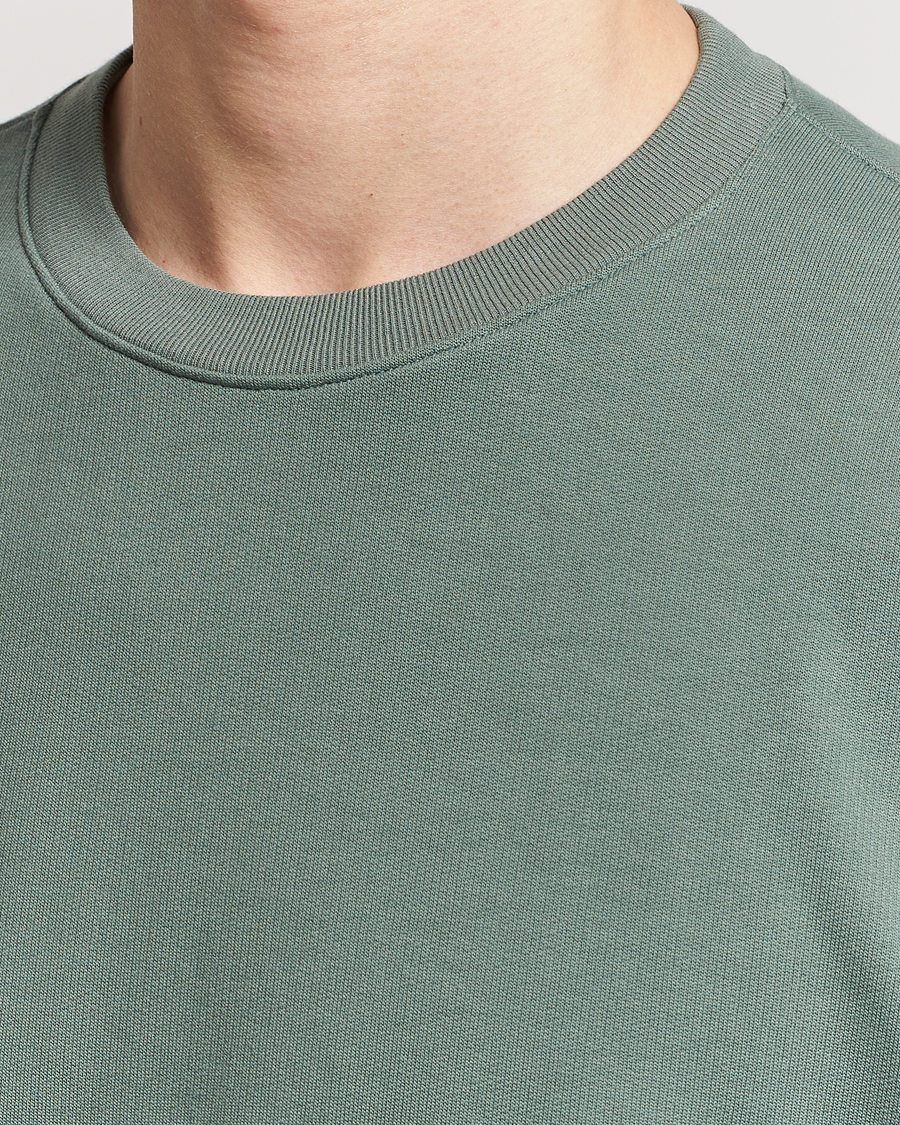 Men | Sweaters & Knitwear | Auralee | Super High Gauze Sweatshirt Dustry Green