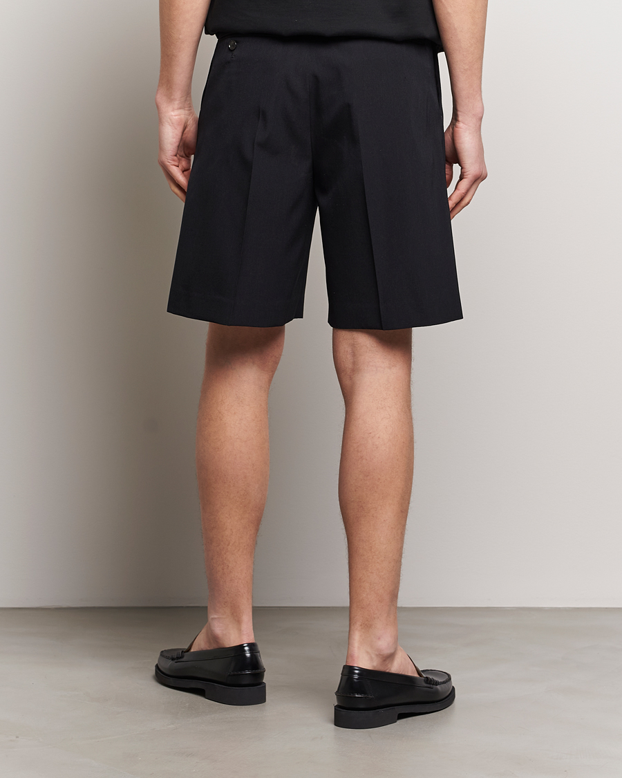 Men | Shorts | Auralee | Light Wool Gabardine Shorts Black