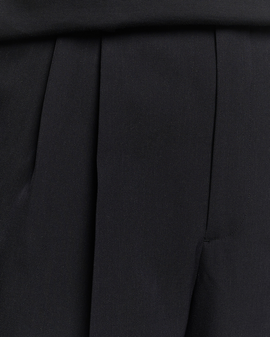 Men | Shorts | Auralee | Light Wool Gabardine Shorts Black