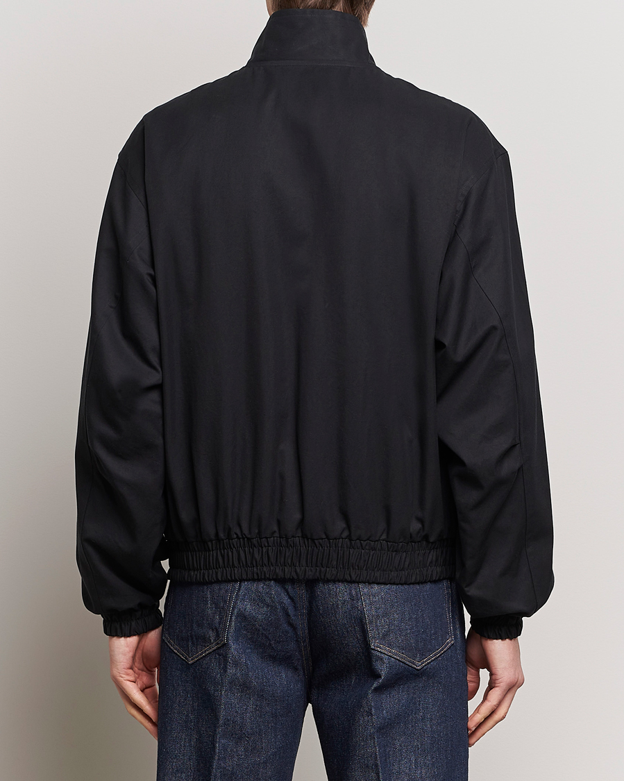 Men | Coats & Jackets | Auralee | Washed Silk Chambray Blouson Black