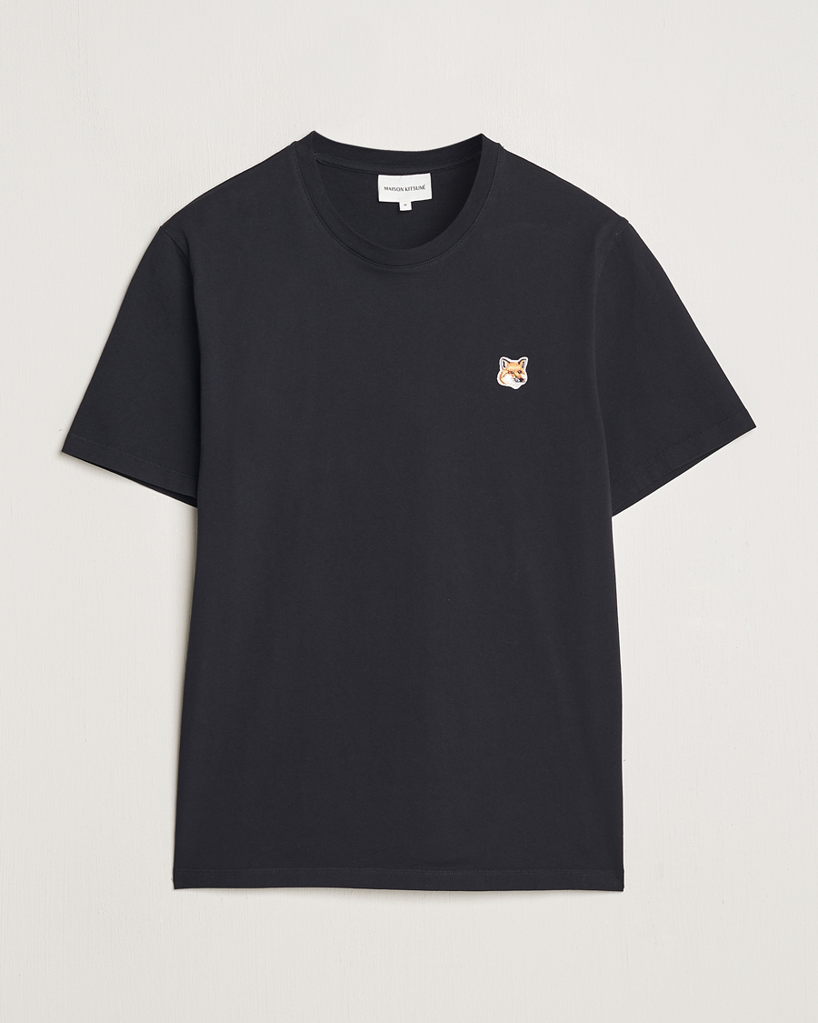 Men | T-Shirts | Maison Kitsuné | Fox Head T-Shirt Black