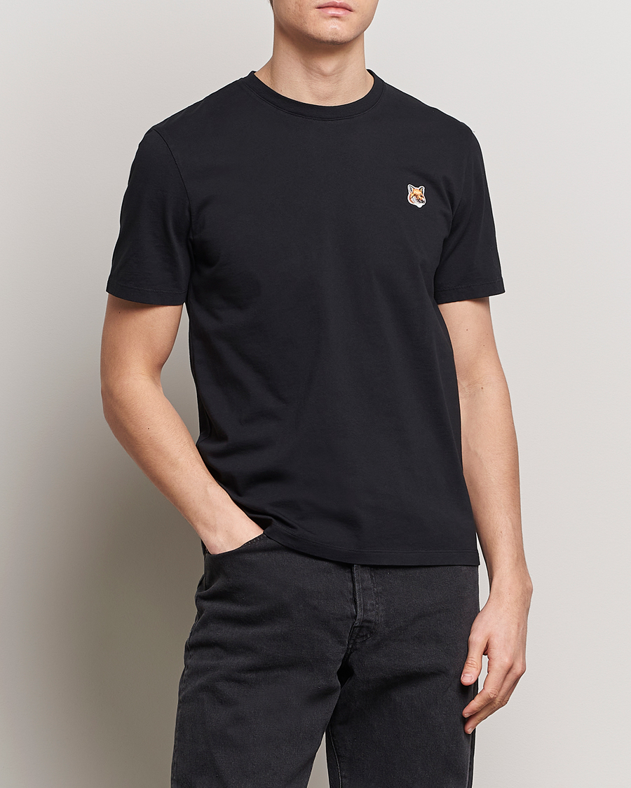 Men | T-Shirts | Maison Kitsuné | Fox Head T-Shirt Black