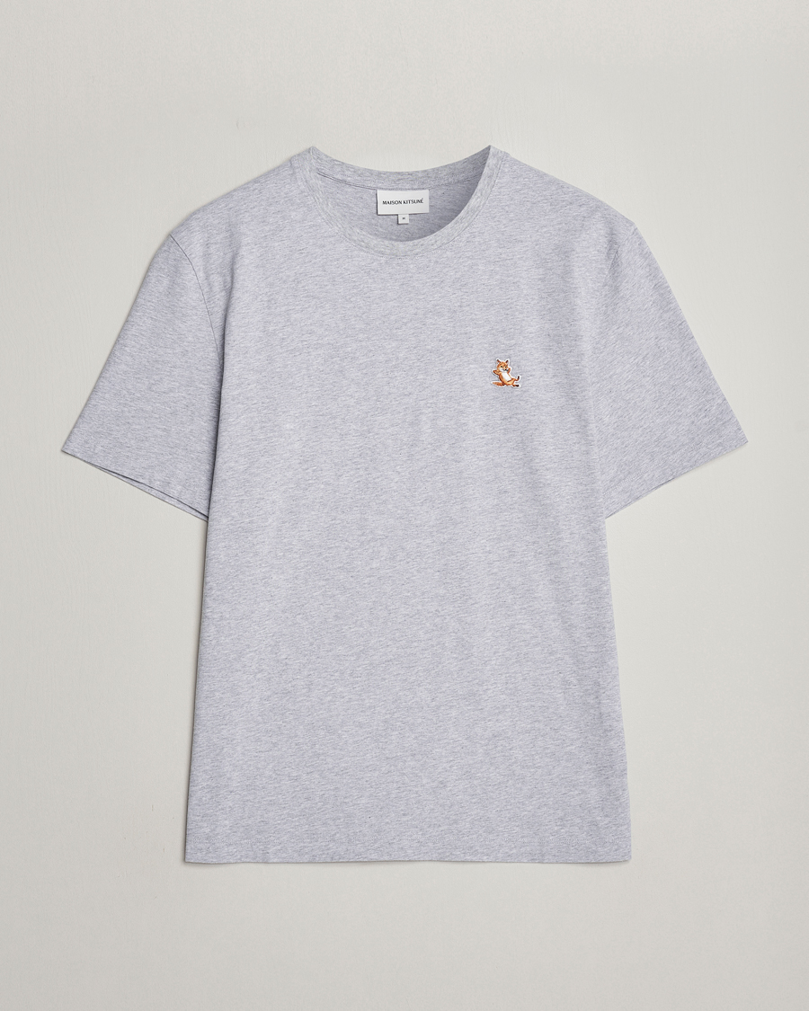 Men | T-Shirts | Maison Kitsuné | Chillax Fox T-Shirt Light Grey Melange