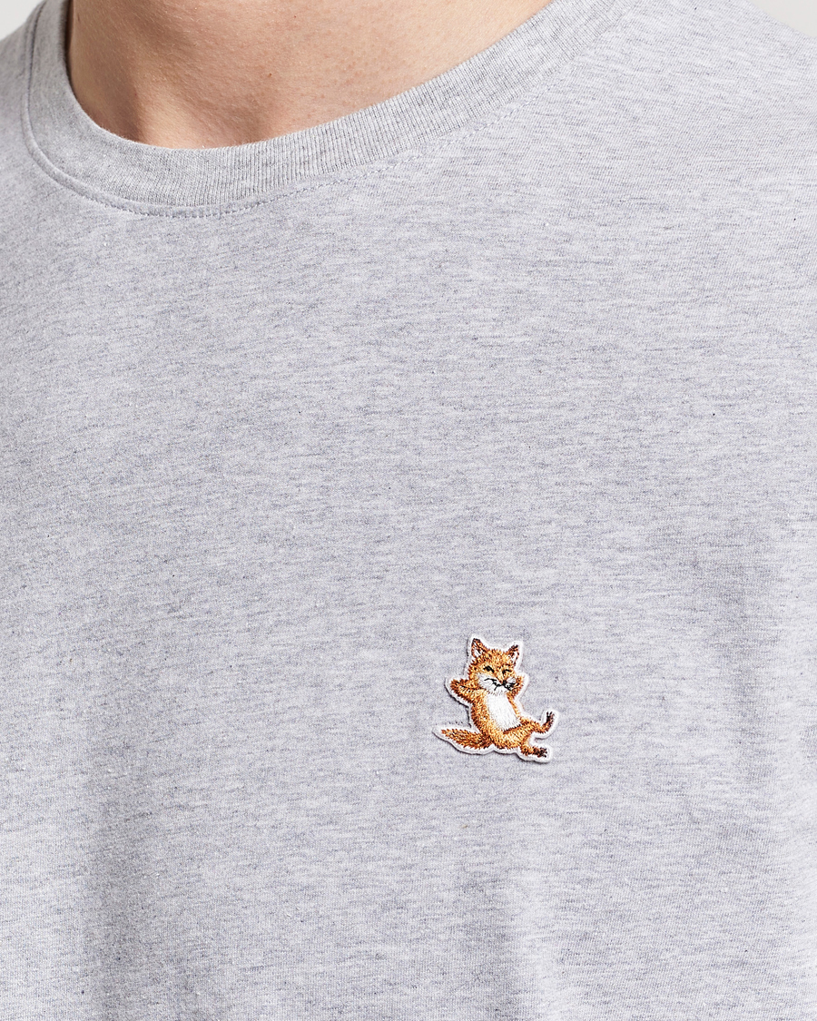 Men | T-Shirts | Maison Kitsuné | Chillax Fox T-Shirt Light Grey Melange