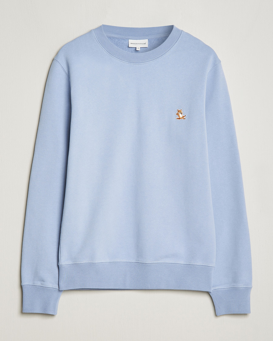 Men | Sweaters & Knitwear | Maison Kitsuné | Chillax Fox Sweatshirt Beat Blue