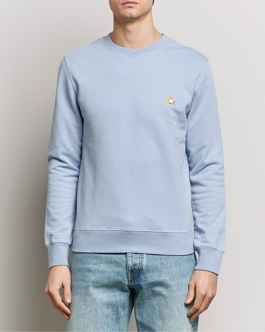 Men | Sweaters & Knitwear | Maison Kitsuné | Chillax Fox Sweatshirt Beat Blue