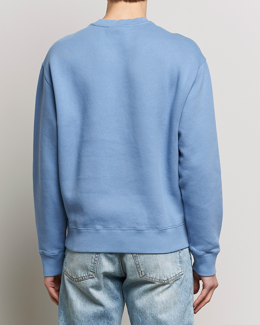 Men | Sweaters & Knitwear | Maison Kitsuné | Tonal Fox Head Sweatshirt Hampton Blue