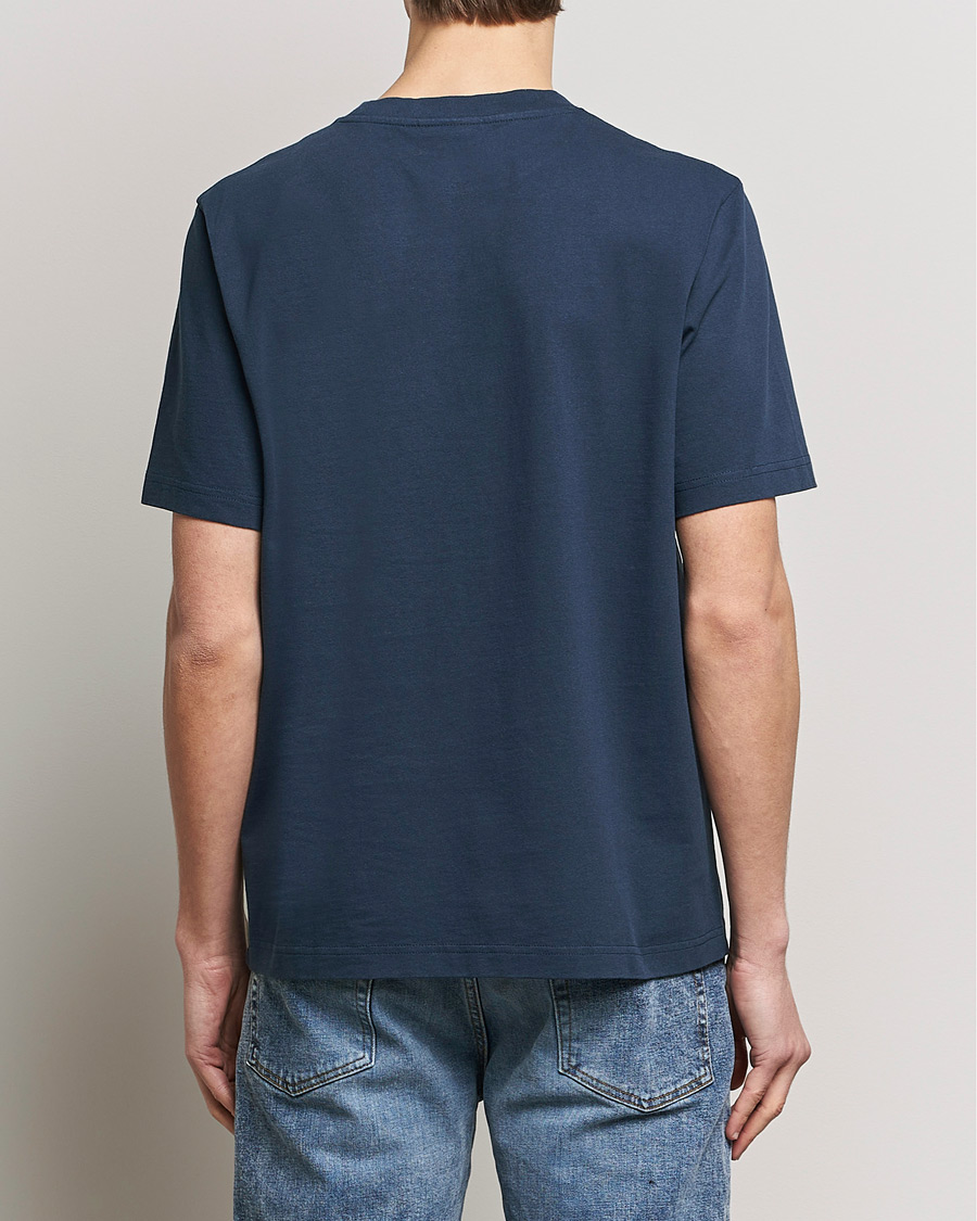 Men | T-Shirts | Maison Kitsuné | Racing Fox T-Shirt Ink Blue