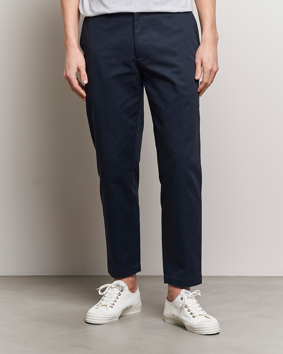 Men | Trousers | Maison Kitsuné | Straight Chino Deep Navy
