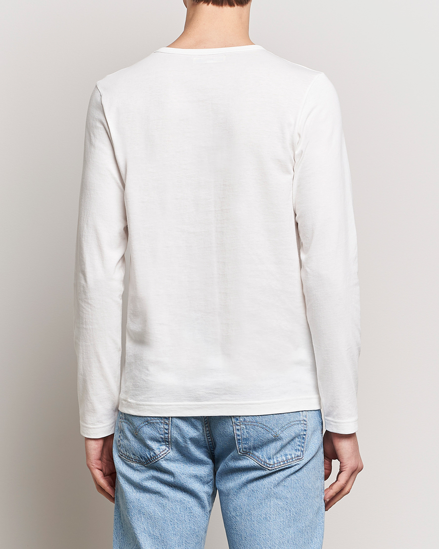 Men | T-Shirts | Merz b. Schwanen | 1950s Classic Loopwheeled Longsleeve T-Shirt White