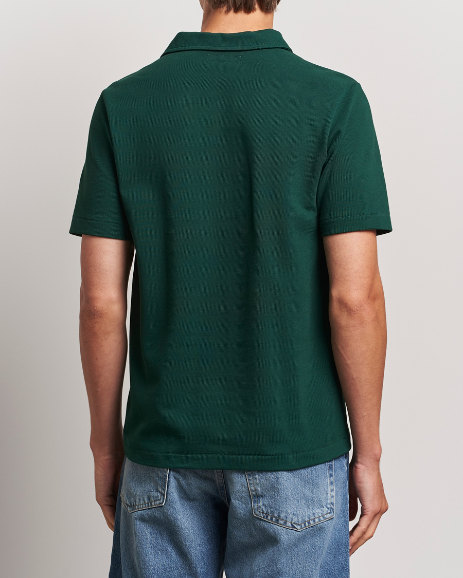 Men | Polo Shirts | Merz b. Schwanen | Organic Cotton Washed Polo Classic Green