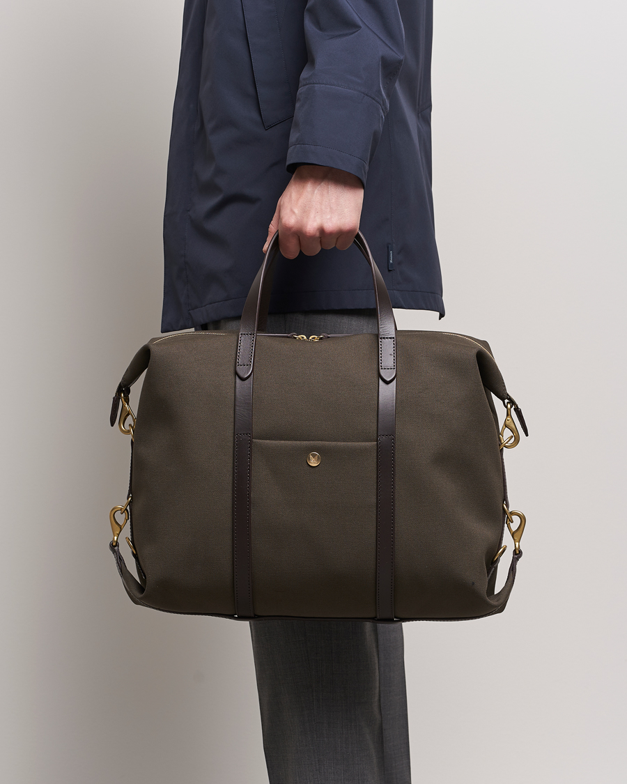 Men | Bags | Mismo | M/S Utility Nylon Duffle Bag Army/Dark Brown