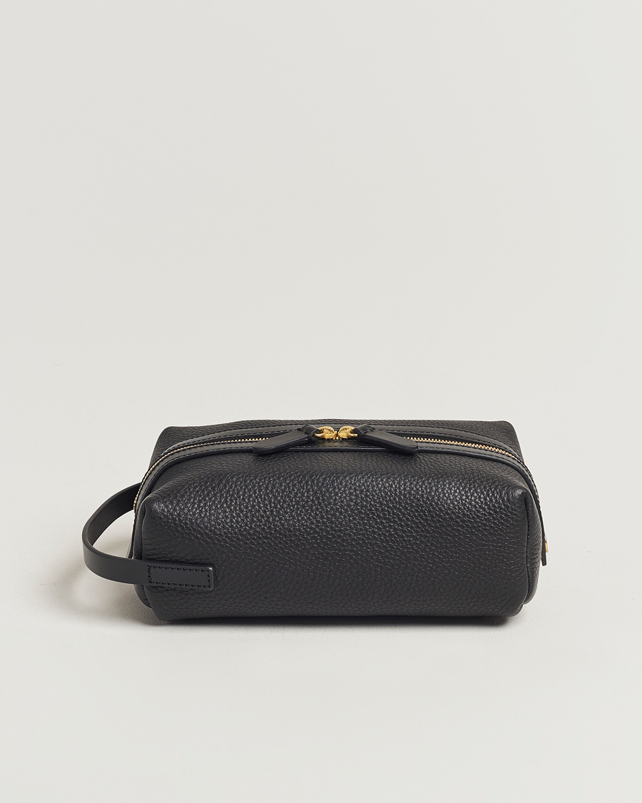 Men | Bags | Mismo | Groom Pebbled Leather Washbag Black