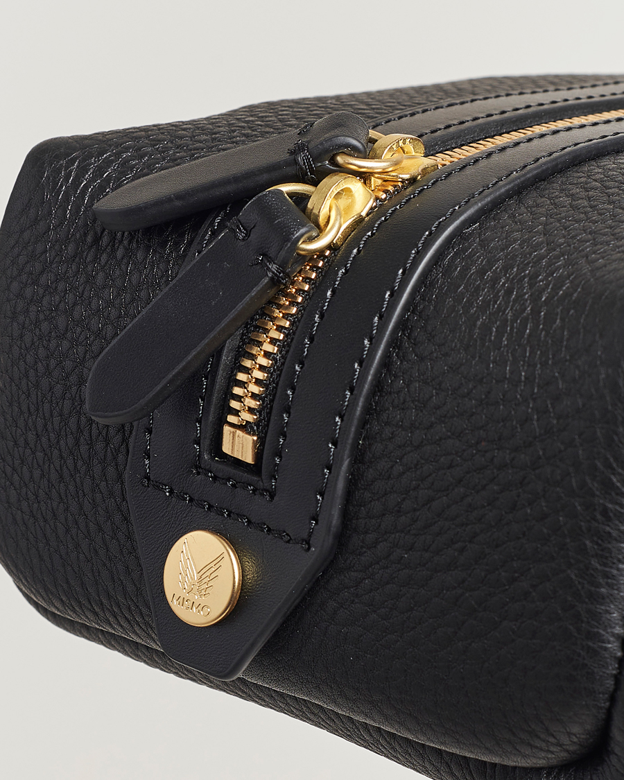 Men | Bags | Mismo | Groom Pebbled Leather Washbag Black