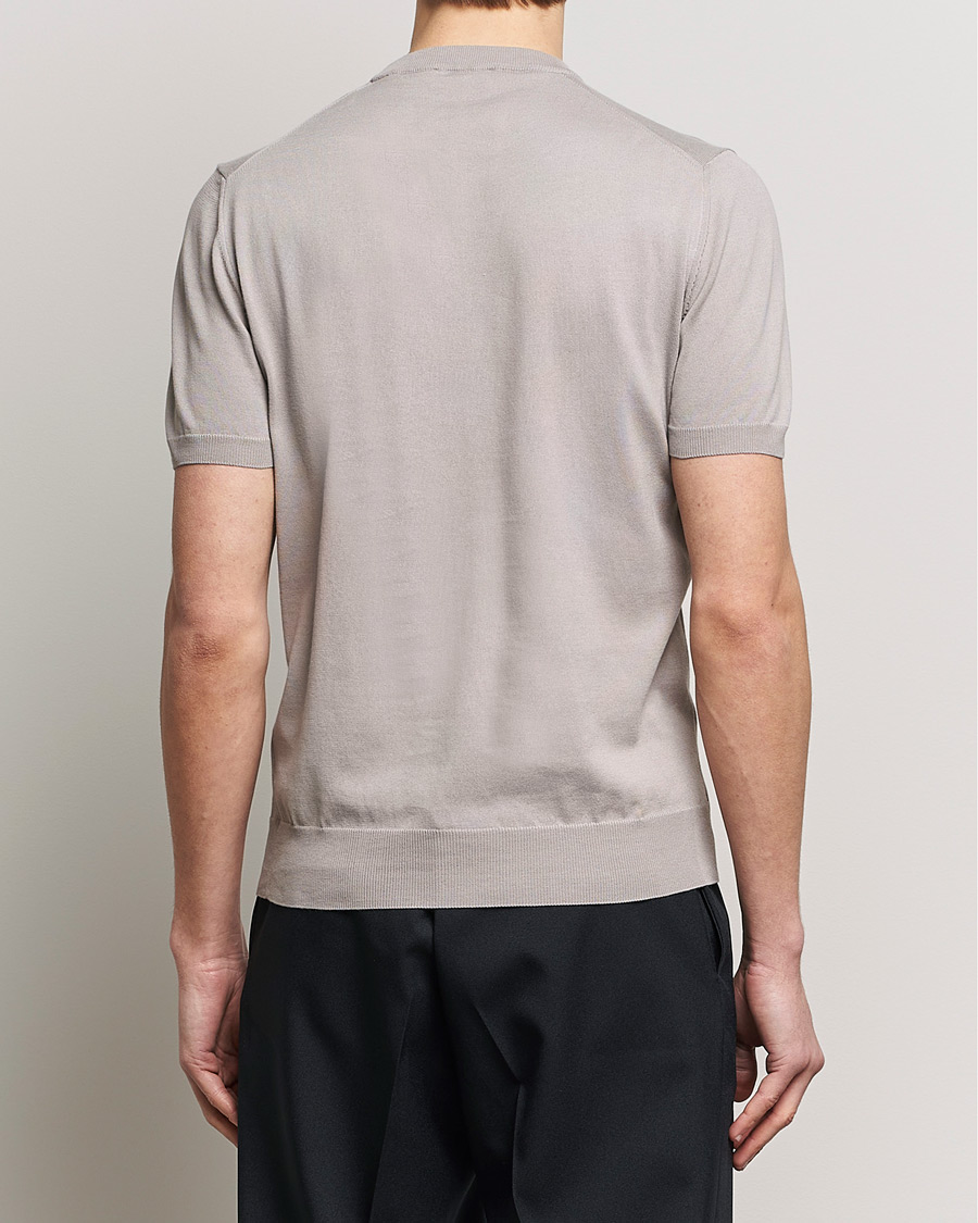 Men | T-Shirts | Altea | Extrafine Cotton Knit T-Shirt Taupe