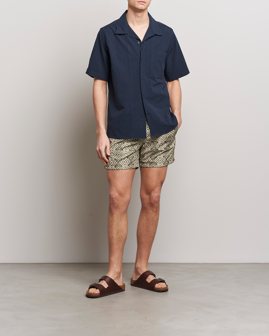Men | Swimwear | Altea | Printed Swim Shorts Green
