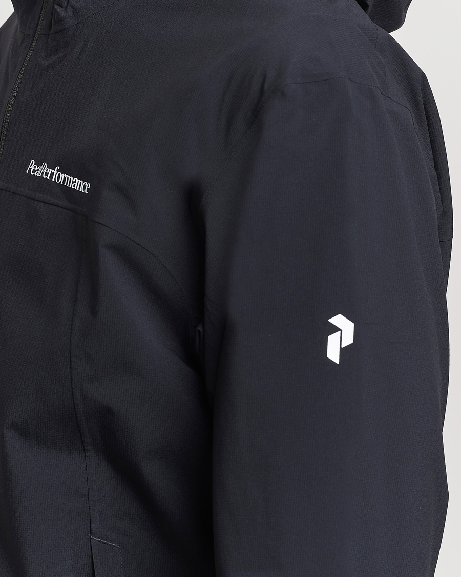 Men | Coats & Jackets | Peak Performance | Trail Hipe Hooded Shell Jacket Black