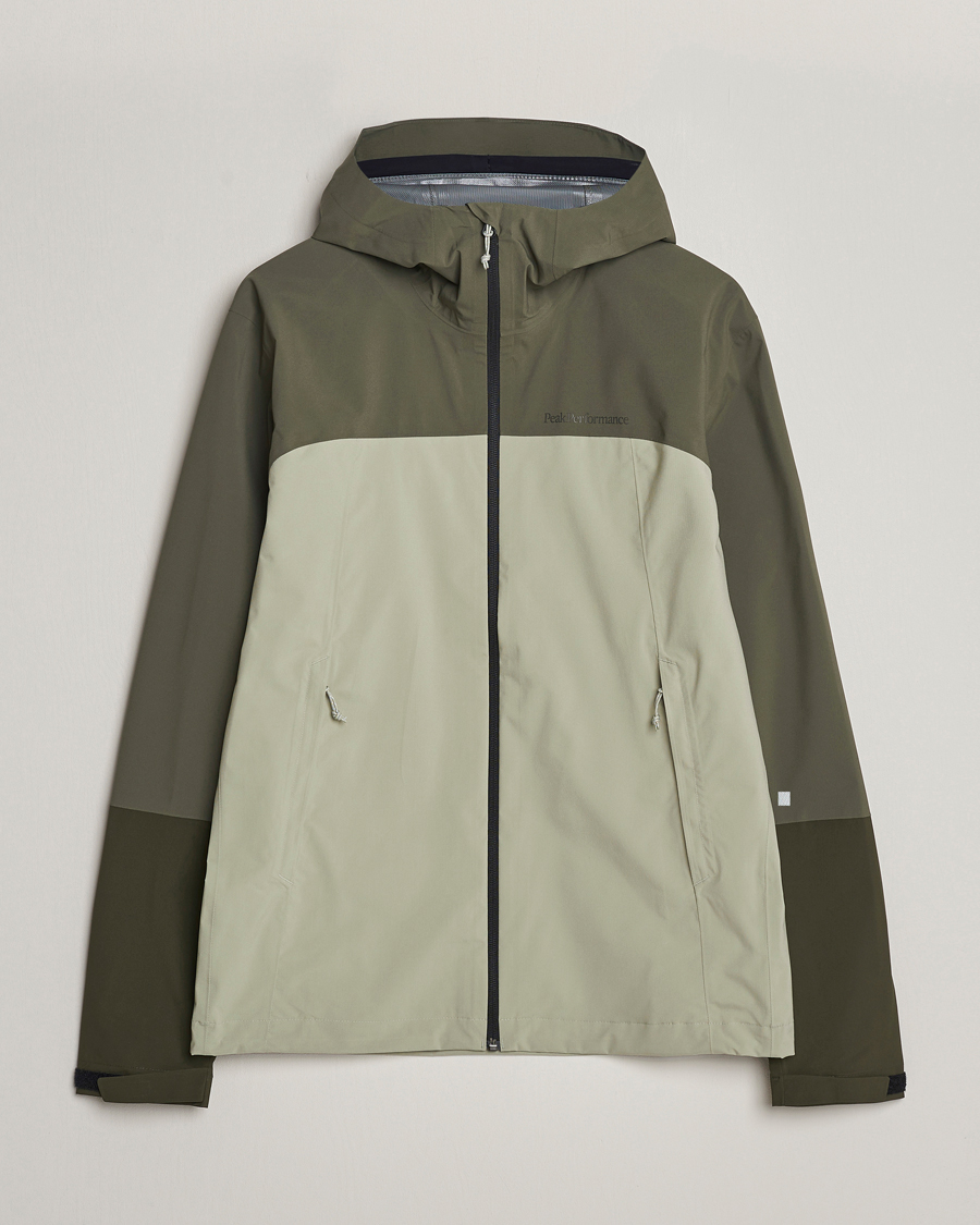 Men | Coats & Jackets | Peak Performance | Trail Hipe Hooded Jacket Pine Needle/Limit Green