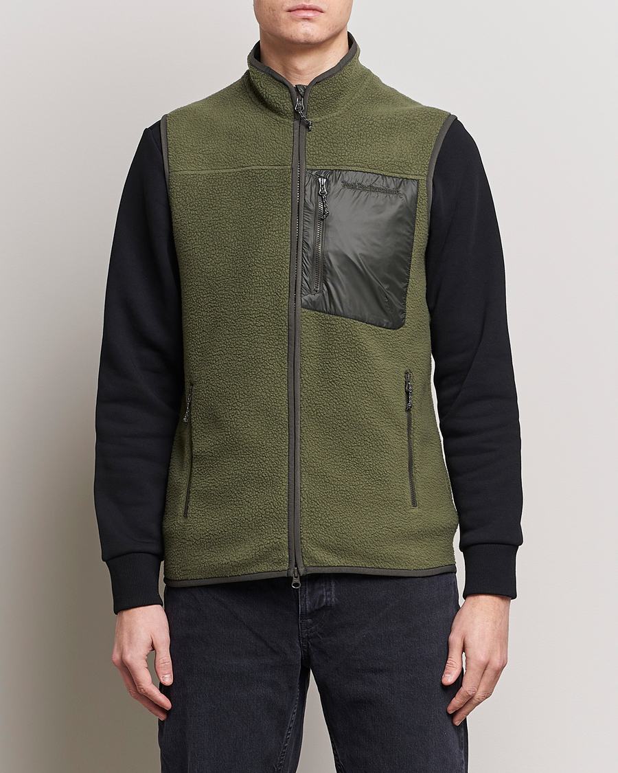 Men | Sweaters & Knitwear | Peak Performance | Pile Vest Pine Needle