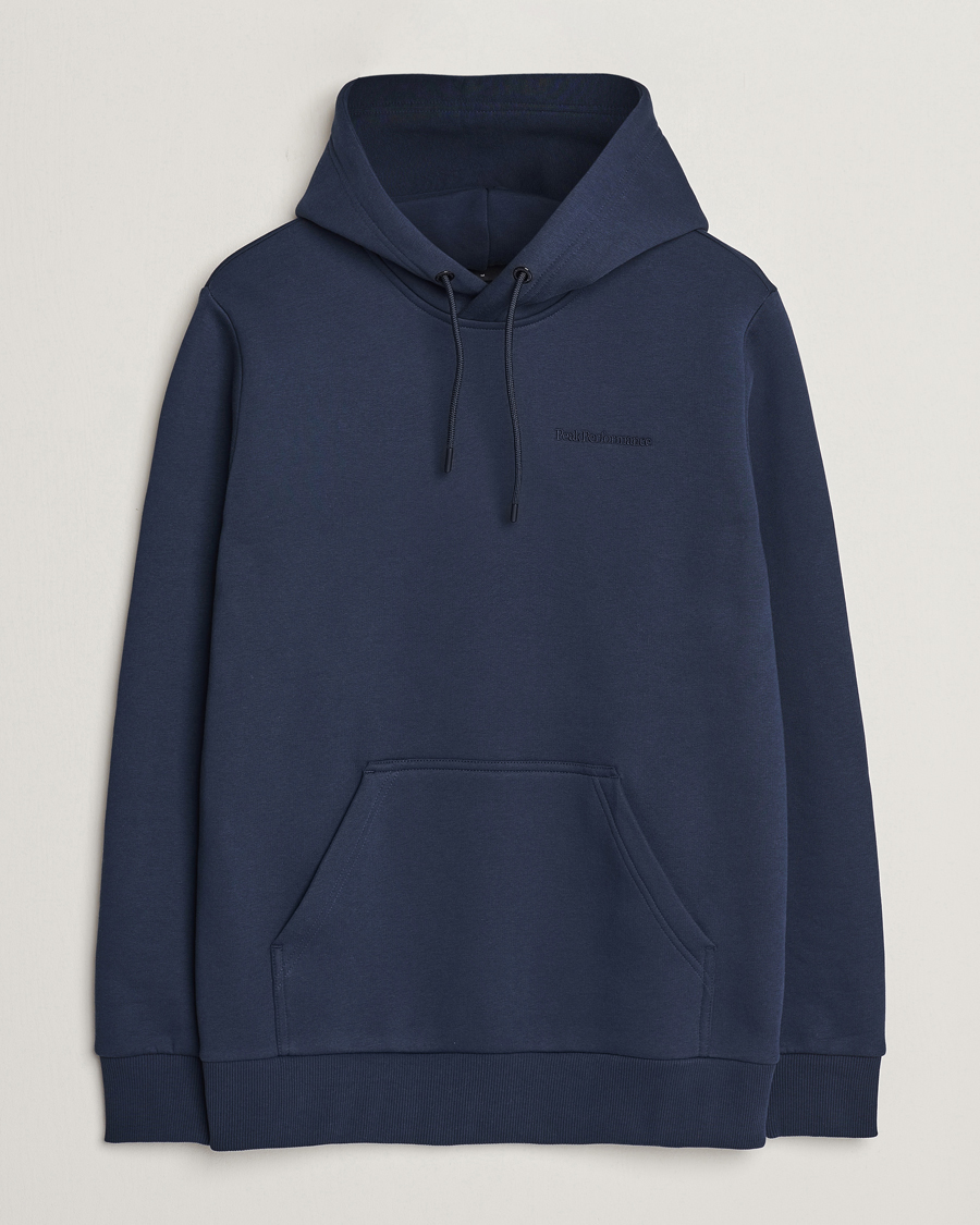 Men | Sweaters & Knitwear | Peak Performance | Original Hoodie Blue Shadow