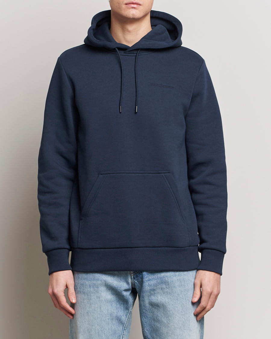 Men | Sweaters & Knitwear | Peak Performance | Original Hoodie Blue Shadow