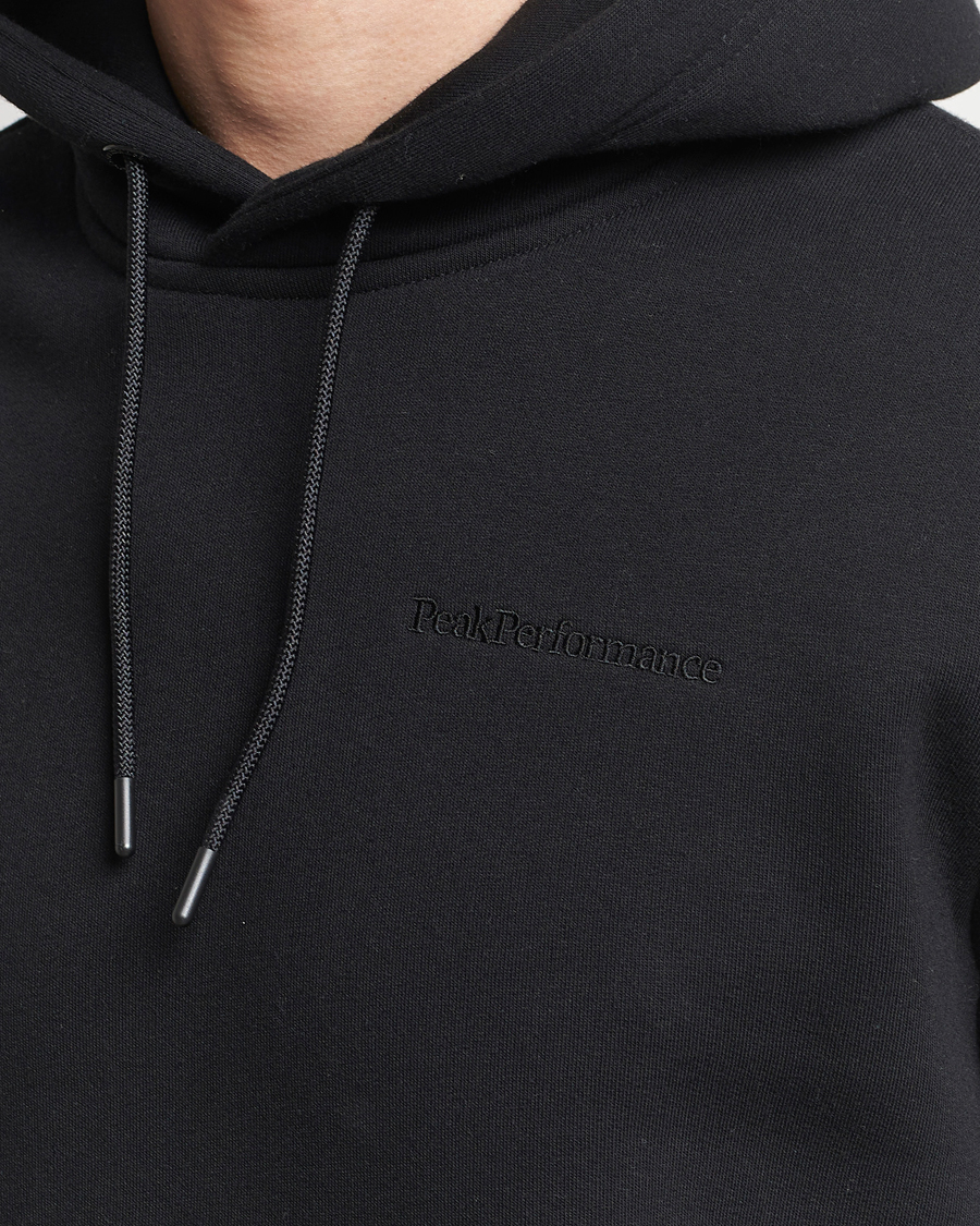 Men | Sweaters & Knitwear | Peak Performance | Original Logo Hoodie Black
