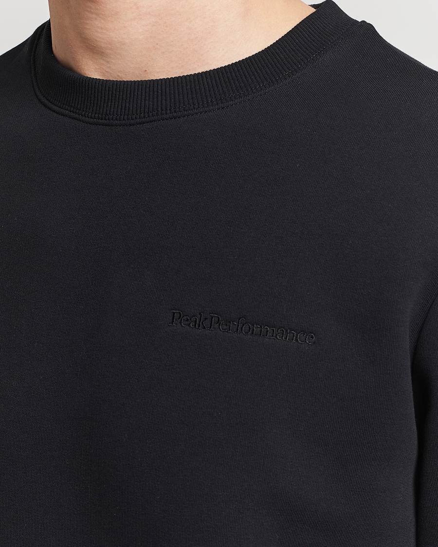 Men | Sweaters & Knitwear | Peak Performance | Original Crew Neck Sweatshirt Black