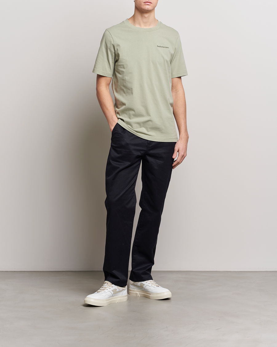 Men | T-Shirts | Peak Performance | Original Logo Crew Neck T-Shirt Limit Green